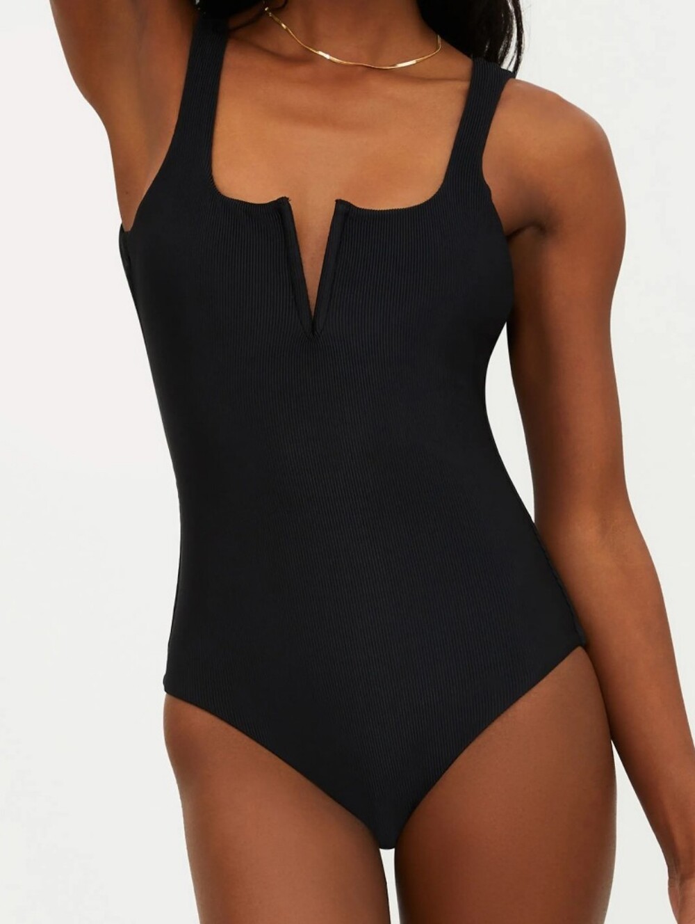 Beach Riot Tropez V-Wire Rib One-Piece Swimsuit